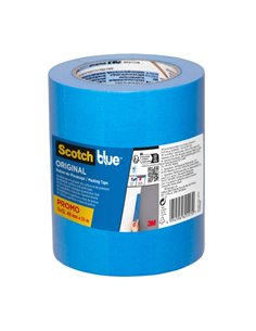 Scotchblue Original Pack de 3 Cintas de Enmascarar - 48mm x 55m - 100% PEFC - Multisuperficie - Couleur Bleu