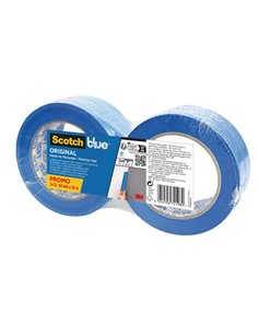 Scotchblue Original Pack de 2 Cintas de Enmascarar - 48mm x 55m - 100% PEFC - Multisuperficie - Couleur Bleu
