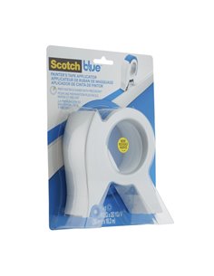 Scotchblue Dispensador de Ruban de Enmascarar - Comprend 1 Rollo de Ruban de Enmascarar - 36mm x 18.2m - Couleur Blanc