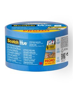 Scotchblue Pack de 2 Cintas de Enmascarar Pour Lineas Precisas - 24mm x 41m - 100% PEFC - Couleur Bleu