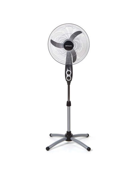 Orbegozo SF 0156 Ventilateur de Pie Potente et Eficiente - Amplia Cobertura Avec Oscilacion Oval - Altura Réglable - Cabezal Mul