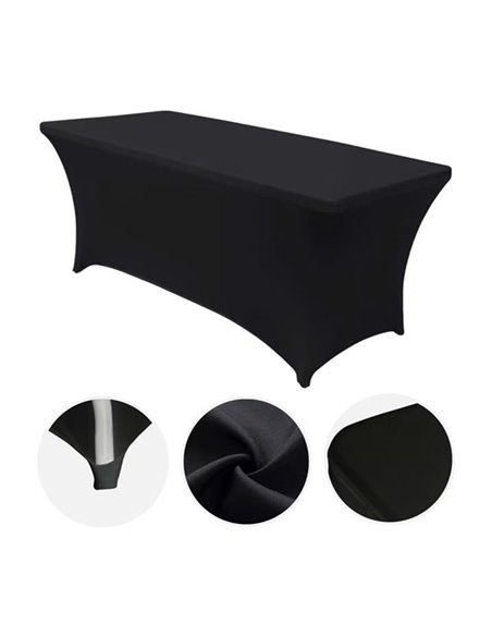 Sungarden Housse Pour Mesa de Resina 240x74x74cm - Couleur Noir