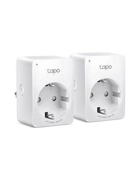 TP-Link Tapo P110 Pack de 2 Enchufes Inteligentes - WiFi - Autoapagado - Monitorizacion de Energia et Gasto - Modo Ausente - Con