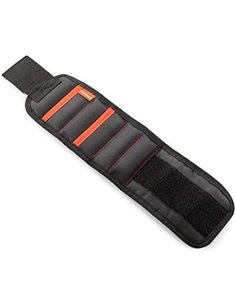 Innovagoods WrisTool Banda Magnetica - Comprend Accesorios - Multifuncion - Fermeture Avec Velcro - 2 Poches - 39x9.5x0.5cm - Co
