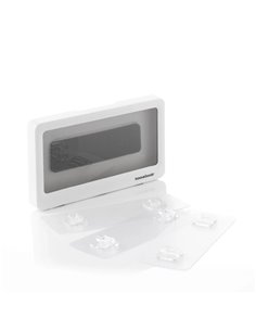 Innovagoods Cashower Housse Impermable de Pared Pour Mobile - Dispositivos Jusqu'à 7" - Multifuncion - Tactil - Antivaho - Adhés