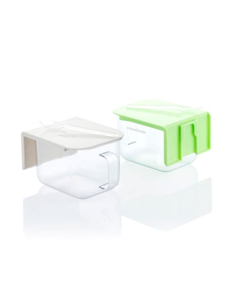 Innovagoods Handstore Pack de 2 Recipientes de Cocina Extraibles - Capacité 420ml - Sans BPA - Facile Nettoyage - Adhesivos de Q