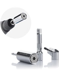 Innovagoods Uniscrew Llave de Vaso Universal - Comprend Accesorios - Multifuncion - Tornilleria Entre 7-19mm - 2.5x5cm - Couleur