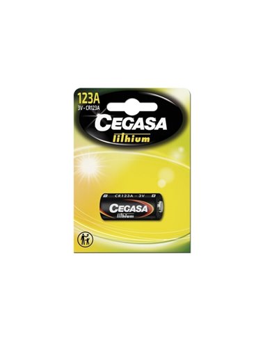 Cegasa Lithium CR123A Pack de 1 Pila 123A 3V