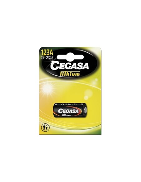 Cegasa Lithium CR123A Pack de 1 Pila 123A 3V