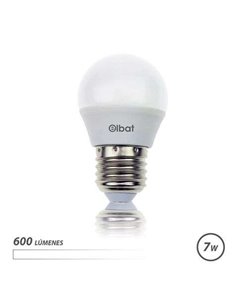 Elbat Bombilla LED - Potencia: 7W - Lumenes: 600 - Tipo de Luz: 4000K Luz Blanca - Casquillo: E27 - Angulo: 220º - Dimensiones: 
