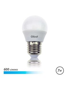Elbat Bombilla LED G45 7W 600LM E27 Luz Fria - Ahorro de Energia - Larga Vida Util - Bajo Consumo - Couleur Blanc