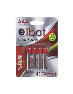 Elbat Pack de 4 Pilas Alcalinas LR03/AAA