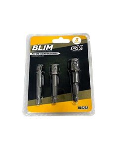 Blim Kit 3 Adaptadores 1/4 Hexagonal À 1/4-3/8-1/2