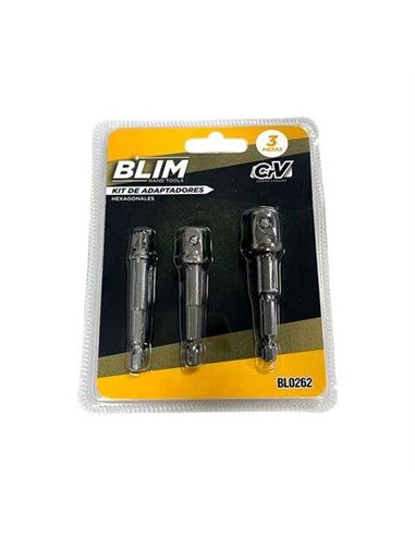 Blim Kit 3 Adaptadores 1/4 Hexagonal À 1/4-3/8-1/2