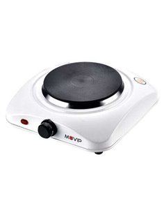 Muvip Cocina Electrica 1 Fuego 1000W - 5 Niveles de Potencia - Couleur Blanc