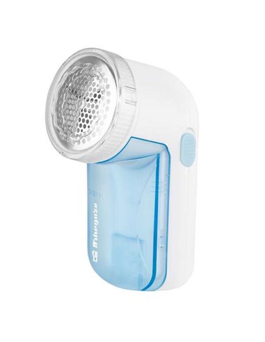Orbegozo QP 6400 Quita Pelusas Compact - Seguro - Eficiente - Acier Inoxydable - Recipiente Desmontable - Diametro 5cm - Pilas A
