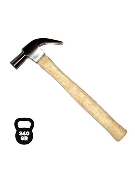 Blim Martillo de Carpintero - Peso 340 Gr - Golpes Precisos et Potentes - Mango de Bois