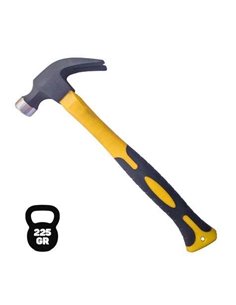 Blim Martillo de Oreja Tipo Americano - Peso 225 Gr - Cabeza de Acier Forjado - Mango de Fibre de Vidrio - Couleur Noir