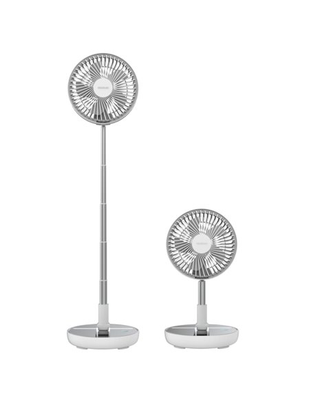 Cecotec EnergySilence 800 FoldAir Portable Ventilateur de Pie Portable Avec 5 Aspas - Batterie de 7200mAh - Pliable et Réglable 