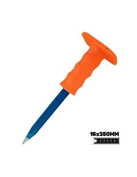 Blim Martillo de Acier al Carbono - Dimensions: 16 X 350 mm - Résistant al Impacto - Mango Avec Protector TPR - Couleur Noir