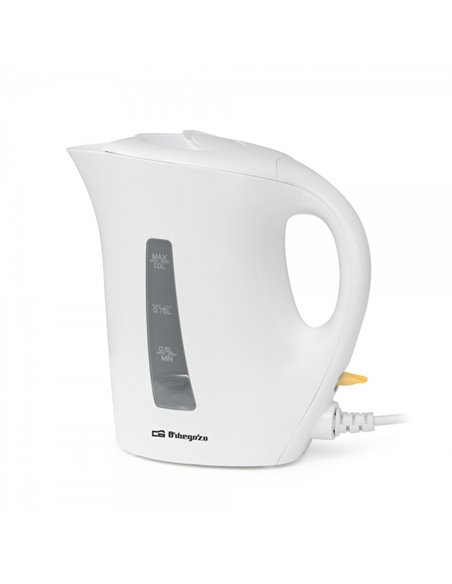 Orbegozo KT 4150 Hervidor de Eau 1L 1200W - Sans BPA - Anse de Toucher Frio - Apagado Automatico - Indicateur de Nivel de Eau - 