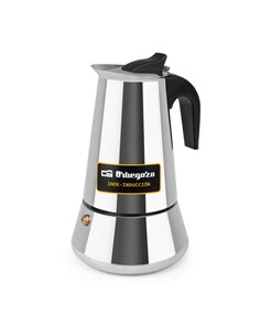 Orbegozo KFI 660 Cafetera Italiana de Acier Inoxydable - Capacité Pour 6 Tazas - Compatible Avec Diferentes Tipos de Cocinas - A
