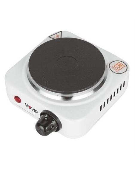 Muvip Cocina Electrica de 1 Placa 500W - 5 Niveles de Potencia - Termostato Avec Système de Sécurité