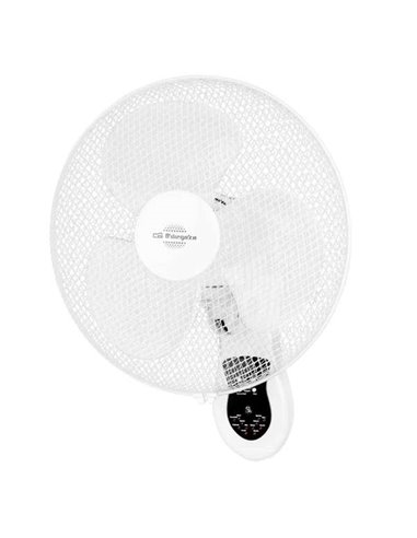 Orbegozo WF 0242 Ventilateur de Pared Practico et Seguro - Aspas de 40cm - 3 Velocidades - Cabezal Oscilante - Temporizador 7.5h