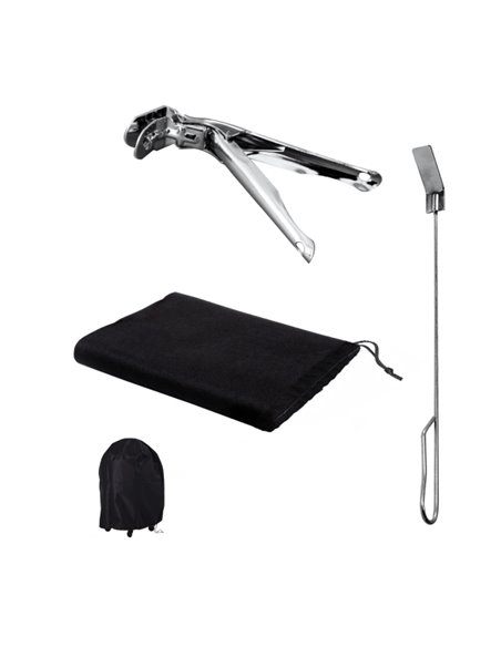 Cecotec DragonPack 6600 S Set de Accesorios Pour Barbacoa - Pinzas - Cubierta Protecctora - Atizador - Couleur Varios