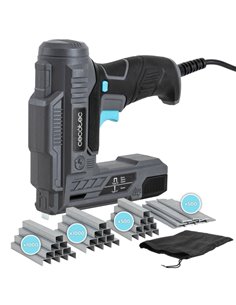 Cecotec FastTacker 400 Power Agrafeuse Electrica - 70W - Câble 3m - Compatible Avec Agrafes et Clavos - Sac Incluida - Couleur N
