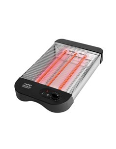 Cecotec Turbo EasyToast Basic Tostador Horizontal - 900W - 3 Resistencias Halogenas - 6 Niveles de Tostado - Hueco Recogecables 