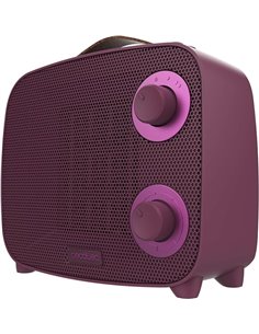 Cecotec ReadyWarm 1500 Ceramic Pink Aura Calefactor Ceramico - 1500W - Cobertura Jusqu'à 15 M² - Termostato Regulable - 3 Modos 