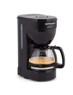 Orbegozo CG 4014 Cafetera de Goteo Negra - Disfruta de 6 Tazas de Cafe Caliente Avec Rapidez et Comodidad - Filtro Permanent - J