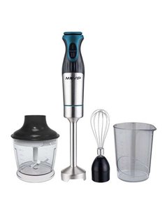 Muvip Batidora de Mano Inox 1200W + Accesorios - 2 Velocidades - Control de Vitesse - Corps de Acier Inoxydable