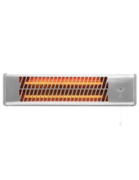 Orbegozo BB 5000 Estufa de Cuarzo Pour Aseo - Potencia 1200W - Interruptor Par Tirador - 2 Niveles de Calor - Kit de Montaje Pou
