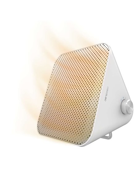 Cecotec ReadyWarm 1500 Max Ceramic Design Calefactor Ceramico de Sobremesa - 1500W - Termostato Regulable - 3 Modos de Funcionam