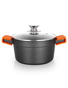 Orbegozo CDH 3020 - Cacerola de Aluminium Fundido Résistant - Versatilidad et Sécurité en la Cocina - Antiadherente et Adaptée P