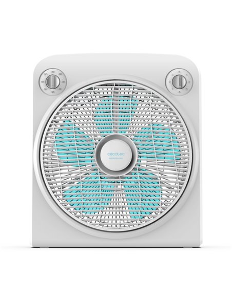 Cecotec EnergySilence 6000 Power Box Ventilateur de Suelo Avec 5 Aspas - 50W - Funcionamiento Silencioso - Rejilla Giratoria Mul