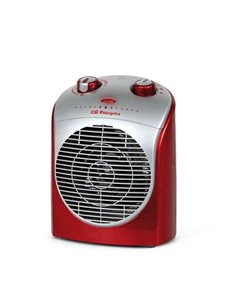 Orbegozo FH 5026 Calefactor Confort Rouge - Potencia de 2200W - Protection contra Sobrecalentamiento - Funcion de Oscilacion de 