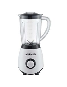 Muvip Batidora de Vaso 1300W 1.5L - 2 Velocidades - Chuchillas de Acier Inoxydable - Funcion Pica Hielo - Bloqueo de Sécurité