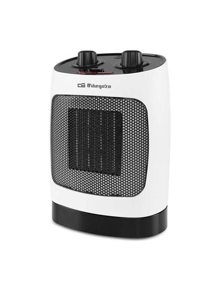 Orbegozo CR 5032 Calefactor Ceramico Compact - Potencia 2000W - Movimiento Oscilante - 3 Modos de Funcionamiento - Protection An
