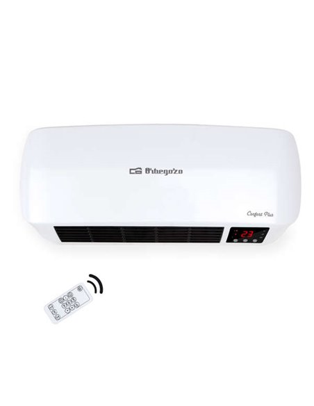 Orbegozo SP 6000 Calefactor Ceramico Split Baño - IP-22 - 2000W - Programable - Mando à Distancia - Energy Saver - Sécurité