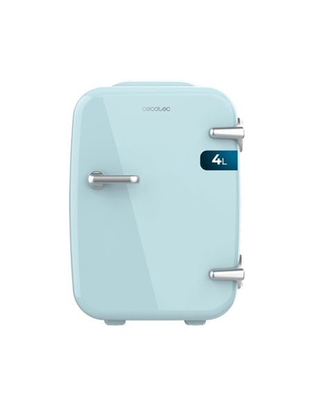 Cecotec Bolero MiniCooling 4L Habana Light Blue Mini Frigorifico Portable - Capacité 4L - 12V/220V - Temperatura Regulable - Enf