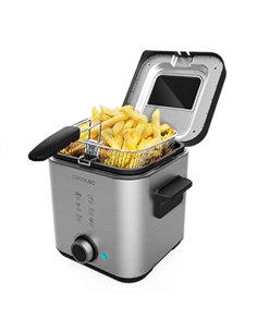 Cecotec CleanFry Advance 1500 Freidora Electrica - Potencia de 900W - Capacité 1.5L - Acier Inoxydable - Filtro Incluido - Couve