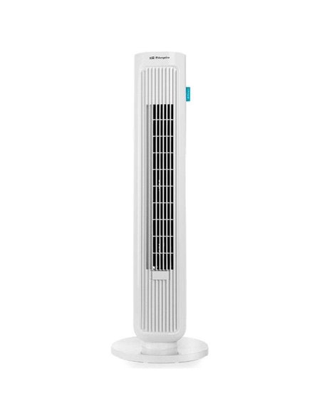 Orbegozo TW-0755 Ventilateur de Torre Oscilante - Potente Caudal de Aire - Practico et Funcional - Couleur Blanc