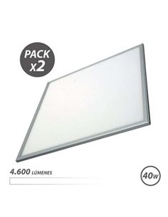 Elbat Pack 2 Paneles LED 60X60 40W 4600LM - Couleur Blanc