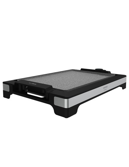 Cecotec Tasty and Grill 2000 InoxStone Plancha Electrica - 2000W - Antiadherente - Termostato Regulable - Placa de Acier Amovibl
