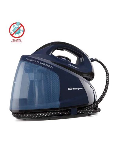Orbegozo VP 8550 Centro de Planchado Profesional Potencia de 2400W - Deposito XL de 1.2L - Semelle de Teflon Antidérapant - Vapo