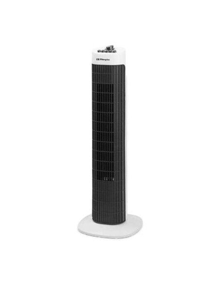 Orbegozo TW-0730 Ventilateur de Torre Oscilante - 3 Velocidades - Potente Caudal de Aire - Practico et Funcional - Couleur Blanc