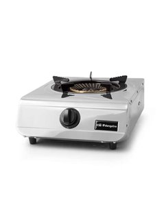 Orbegozo FO 1710 Hornillo à Gas Inoxydable - Quemador Triple Corona 4.3kW - Sécurité Termopar - Encendido Piezoelectrico - Compa